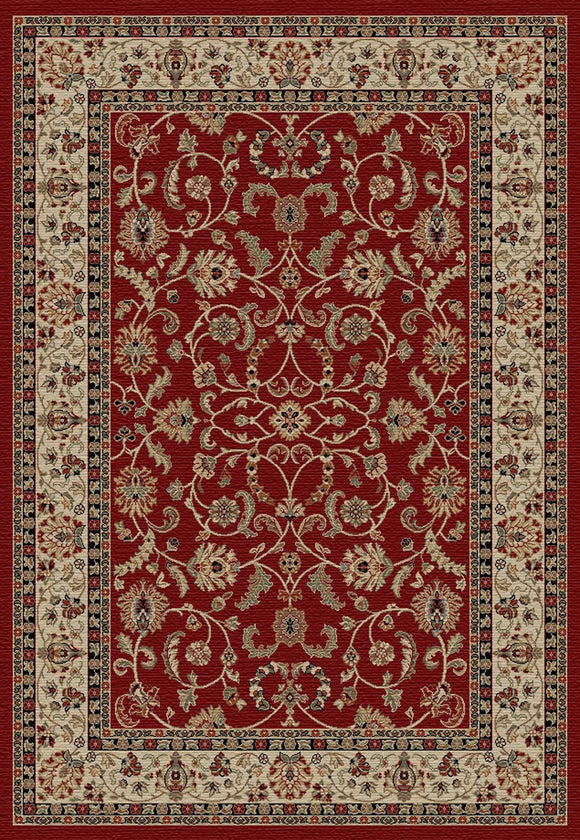 9'x13' Home Town Classic Keshan Claret Area Rug. The Hometown Collection is made of 100% polypropylene. The traditional and transitional designs make them ideal to match any décor.