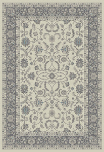 8'x10' Stratford Keshan Ivory Area Rug. The Stratford collection features beautiful modern gray, ivory, and blue tones that are sure to add warmth to any living space.  The yarn is made from 100% polypropylene for strength and durability.