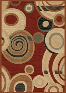 8'x10' City Ritz Claret Area Rug. The City collection is made of 100% polypropylene pile at an affordable price. The contempory and transitional designs are great for any décor in your home.