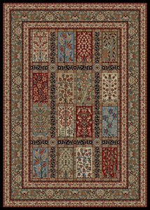 9'x13' Home Town Eden Multi Area Rug. The Hometown Collection is made of 100% polypropylene. The traditional and transitional designs make them ideal to match any décor.