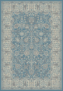 8'x10' Stratford Garden Blue Area Rug. The Stratford collection features beautiful modern gray, ivory, and blue tones that are sure to add warmth to any living space.  The yarn is made from 100% polypropylene for strength and durability.