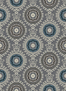 8'x10' Galleria Summit Gray Area Rug. The Galleria Collection blends gray and blue tones to offer contemporary and transitional looks.  The soft color palette and versatile designs will modernize any living space.