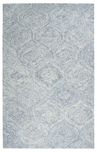 Use of a unique dying process, similar to tie dying, creates multiple shades of Blue and Ivory that blend in harmony! Using a tight loop pile, creates a textured look that is subtle yet stunning in a swirling hour glass pattern. Whether the look you're after is casual or elegant, this rug from the Brindleton collection will add subtle sophistication to your décor and make a beautiful foundation to any room!