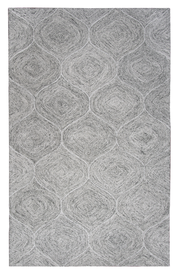 Use of a unique dying process, similar to tie dying, creates multiple shades of Gray and Ivory that blend in harmony! Using a tight loop pile, creates a textured look that is subtle yet stunning in a swirling hour glass pattern. Whether the look you're after is casual or elegant, this rug from the Brindleton collection will add subtle sophistication to your décor and make a beautiful foundation to any room!