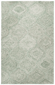 Use of a unique dying process, similar to tie dying, creates multiple shades of Green and Ivory that blend in harmony! Using a tight loop pile, creates a textured look that is subtle yet stunning in a swirling hour glass pattern. Whether the look you're after is casual or elegant, this rug from the Brindleton collection will add subtle sophistication to your décor and make a beautiful foundation to any room!