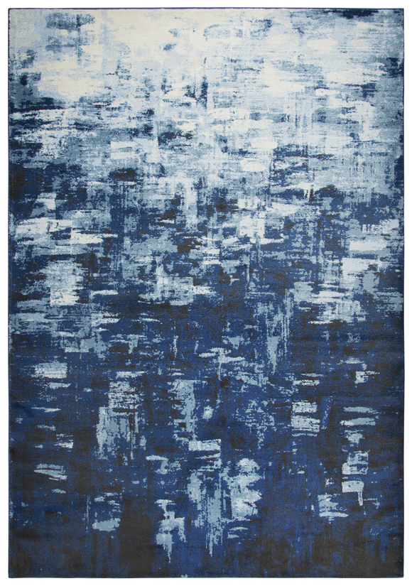 This amazing abstract design is transitional enough to go from an Ultra Modern décor to being used to spice up a traditional setting. Power loomed, of soft, durable, easy to care for heat set Polypropylene, makes this rug an affordable fashion statement and perfect for an active family on the go!