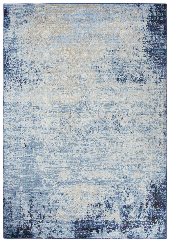 This amazing abstract design is transitional enough to go from an Ultra Modern décor to being used to spice up a traditional setting. Power loomed, of soft, durable, easy to care for heat set Polypropylene, makes this rug an affordable fashion statement and perfect for an active family on the go!