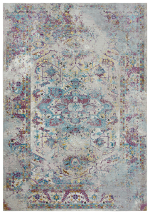 With a classic Persian look and fun modern colors, the Priceton area rug from Rizyy Home can bring even those on a budget huge update to their space. The pile is low but soft and wears well under traffic. This piece is machine made of 100% Polypropylene in Turkey.