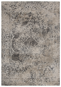 The Valencia area rug from Rizzy Home is a soft low pile frizze that brings a touch of elegance to it's space. The subtle gray tones and watercolor looks evoke the feeling of marble or granite stones. These pieces are machine made in Turkey of 100% very soft polypropylene.