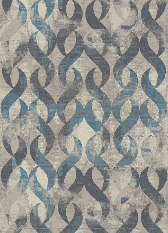 8'x10' Galleria Lenox Multi Area Rug. The Galleria Collection blends gray and blue tones to offer contemporary and transitional looks.  The soft color palette and versatile designs will modernize any living space.