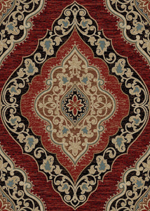 8'x10' Home Town Amelia Multi Area Rug. The Hometown Collection is made of 100% polypropylene. The traditional and transitional designs make them ideal to match any décor.