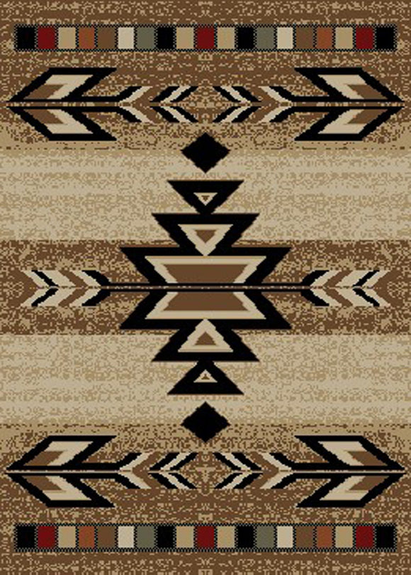 8'x10' Hearthside Rio Grande Antique Area Rug. The Hearthside Collection features a 100% polypropylene pile and is stain resistant. These lodge designs are sure to add rustic charm to any space.