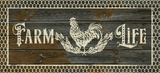 20"x44" Cozy Cabin Farm Life Dark Gray Printed Nylon Kitchen Mat/Rug. The Cozy Cabin collection offers small lodge mats with a non skid rubber backing. The face of the rug is printed nylon. It is perfect for kitchens, bathrooms, hardwood floors, and carpet. Made in America!