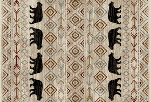 30"x46" Cozy Cabin Rustic Quilt Printed Nylon Kitchen Mat/Rug. The Cozy Cabin collection offers small lodge mats with a non skid rubber backing. The face of the rug is printed nylon. It is perfect for kitchens, bathrooms, hardwood floors, and carpet. Made in America!